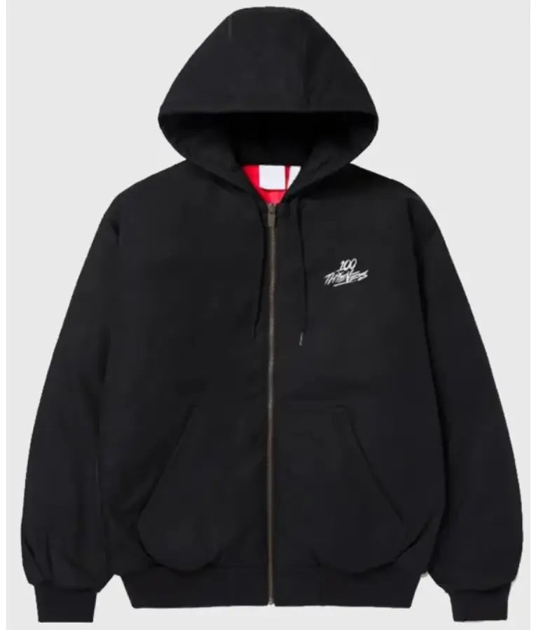 100 Thieves Black Hooded Jacket