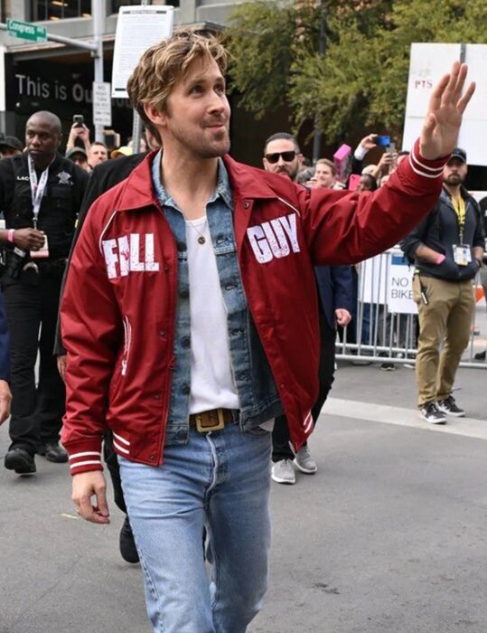 2024 Ryan Gosling Fall Guy Red Jacket