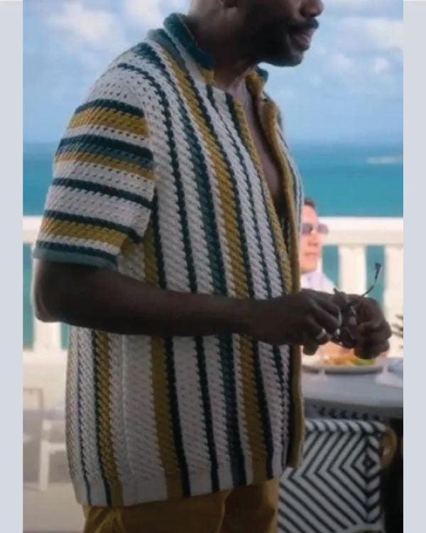 2025 The Four Seasons Colman Domingo Crochet Shirt