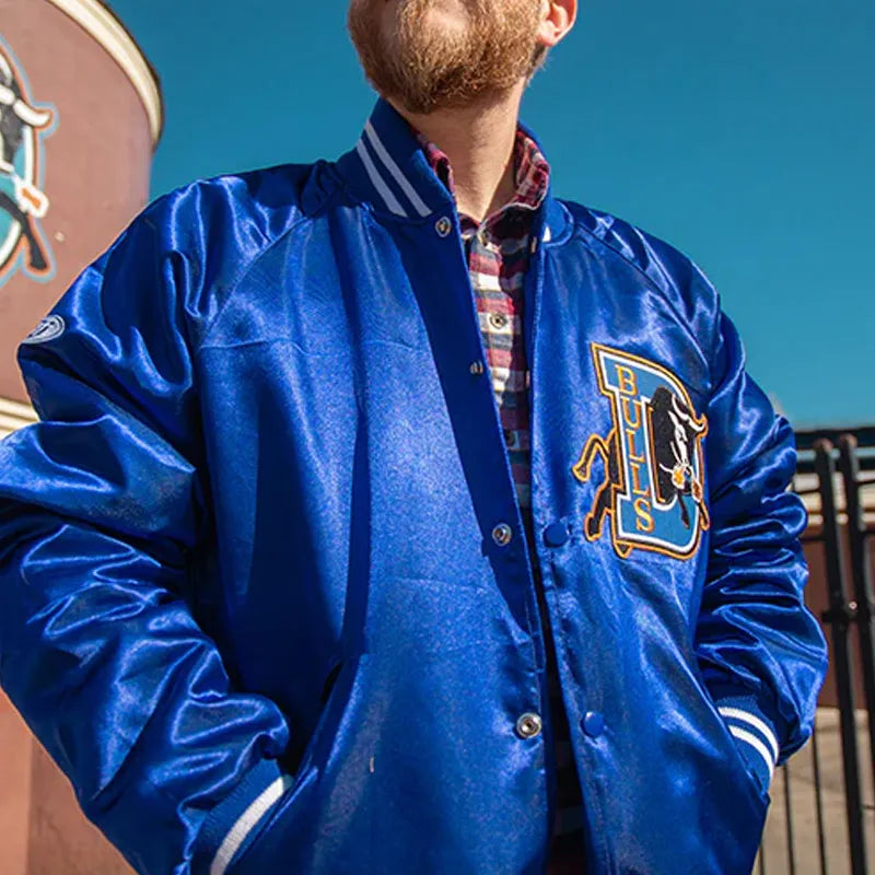 80’s Durham Bulls Blue Satin Jacket
