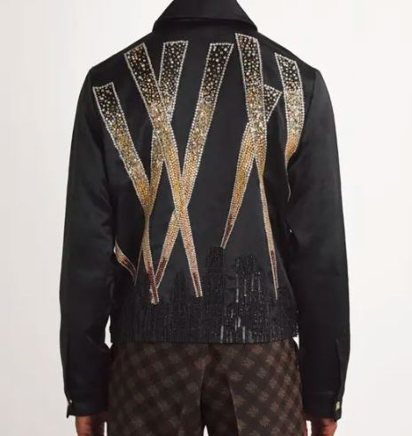 The voice S27 John legend Black Crystal Embellished Jacket