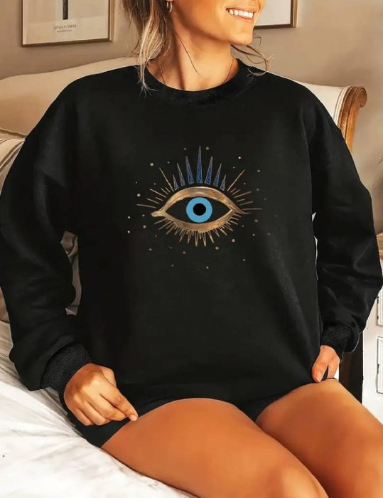 90 Day Fiance Happily Ever After Loren Eye Print Sweatshirt