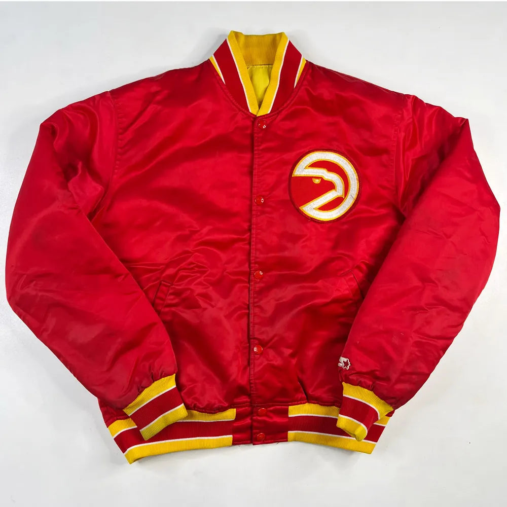 Atlanta Hawks 90’s Red Bomber Jacket