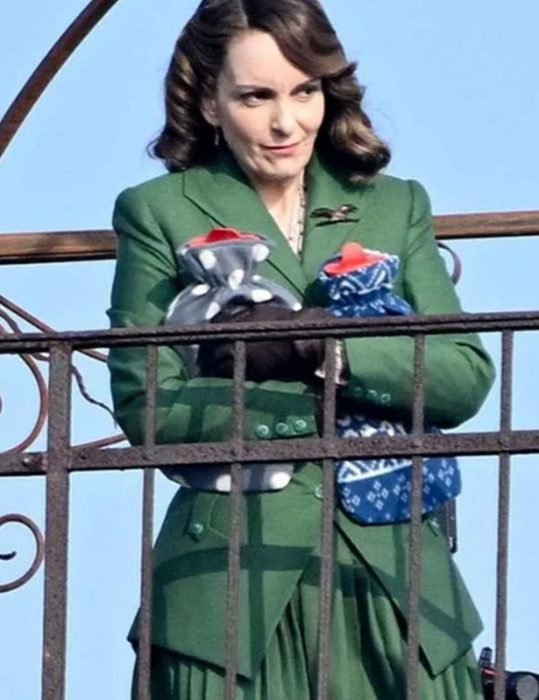 A Haunting In Venice 2023 Ariadne Oliver Green Coat