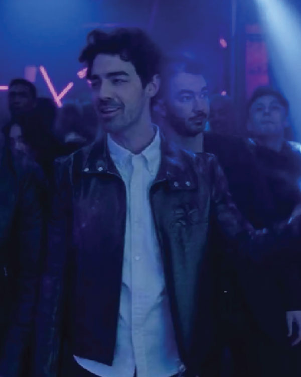A Very Jonas Christmas Joe Jonas Black Leather Jacket
