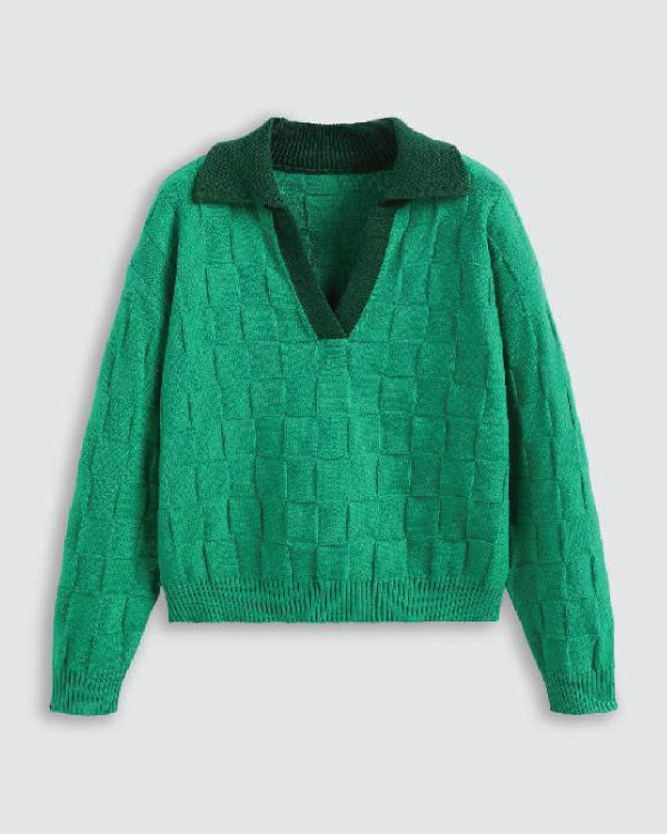 Abbott Elementary Quinta Brunson Green Polo Sweater