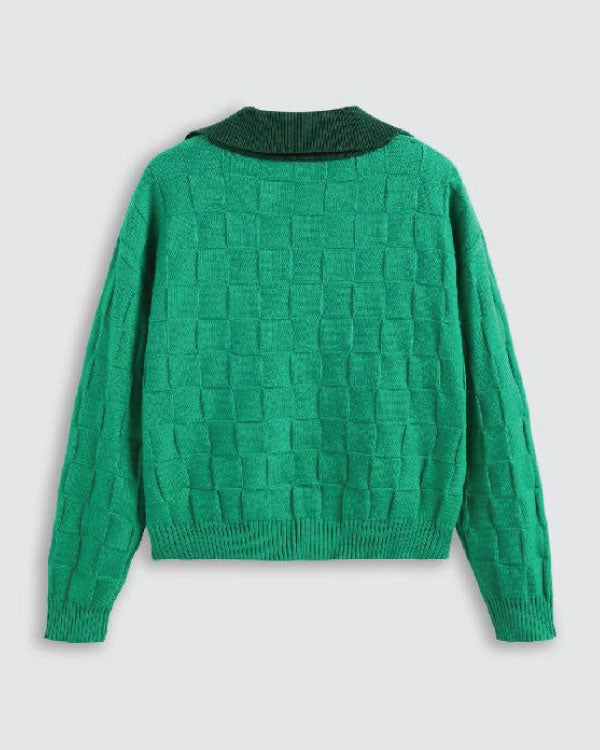 Abbott Elementary Quinta Brunson Green Polo Sweater