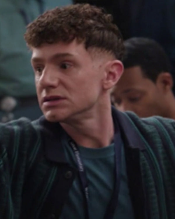 Abbott Elementary S05 Chris Perfetti Green Cardigan Top