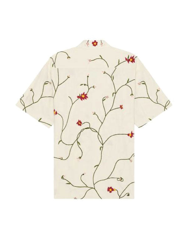 Access Hollywood 2025 Scott Evans White Floral Camp Shirt