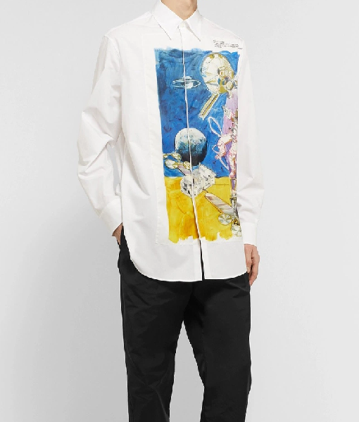 Access Hollywood 2025 Scott Evans White Space Graphic Shirt