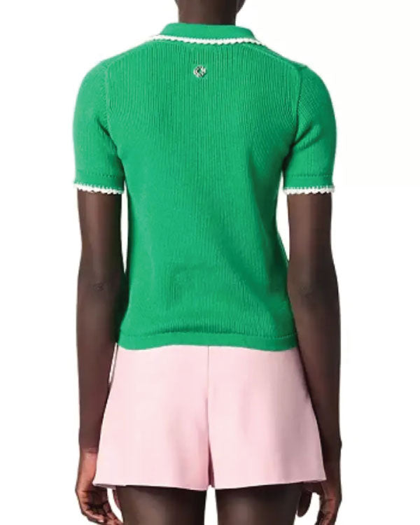 Access Hollywood Zuri Hall Green Polo Shirt