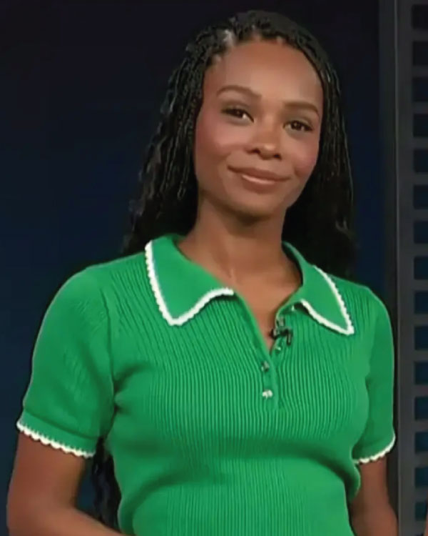 Access Hollywood Zuri Hall Green Polo Shirt