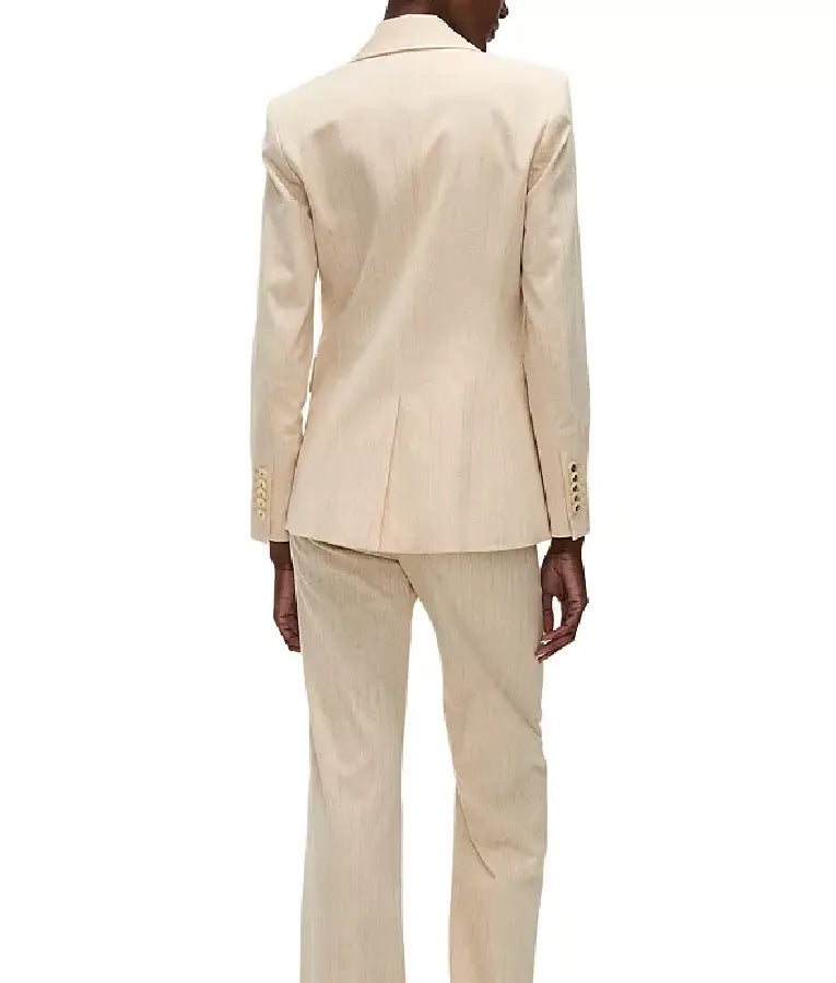 Access Daily 2025 Julie Chrisley Ivory Pinstripe Blazer