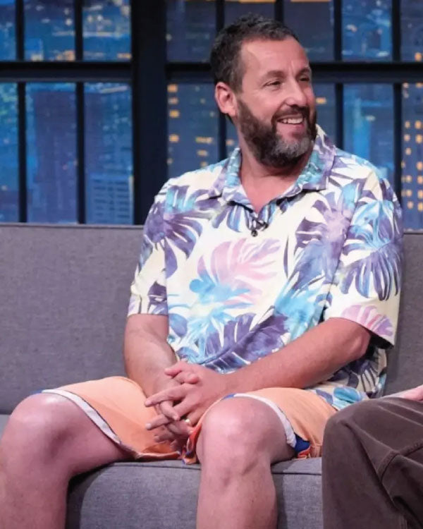 Adam Sandler Late Night with Seth Meyers S12 Floral Shirt