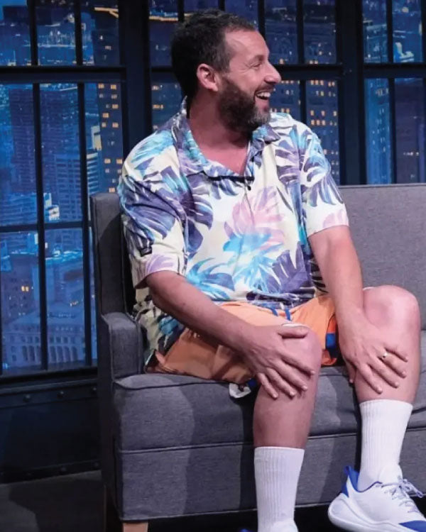 Adam Sandler Late Night with Seth Meyers S12 Floral Shirt