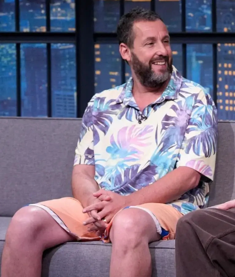 Adam Sandler Late Night with Seth Meyers S12 Floral Shirt
