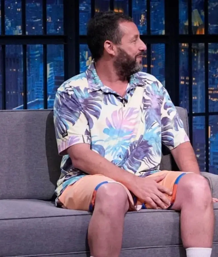 Adam Sandler Late Night with Seth Meyers S12 Floral Shirt