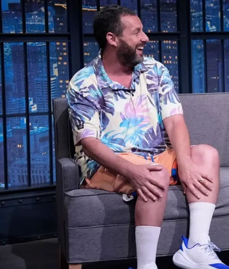 Adam Sandler Late Night with Seth Meyers S12 Floral Shirt