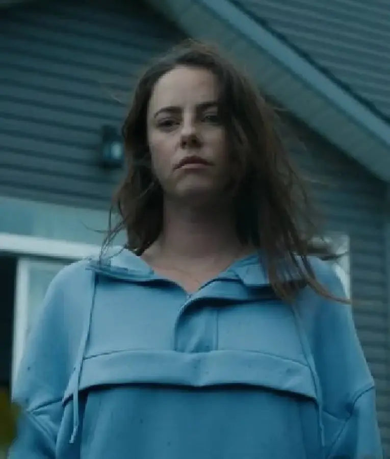Adulthood Kaya Scodelario Blue Hooded Sweatshirt
