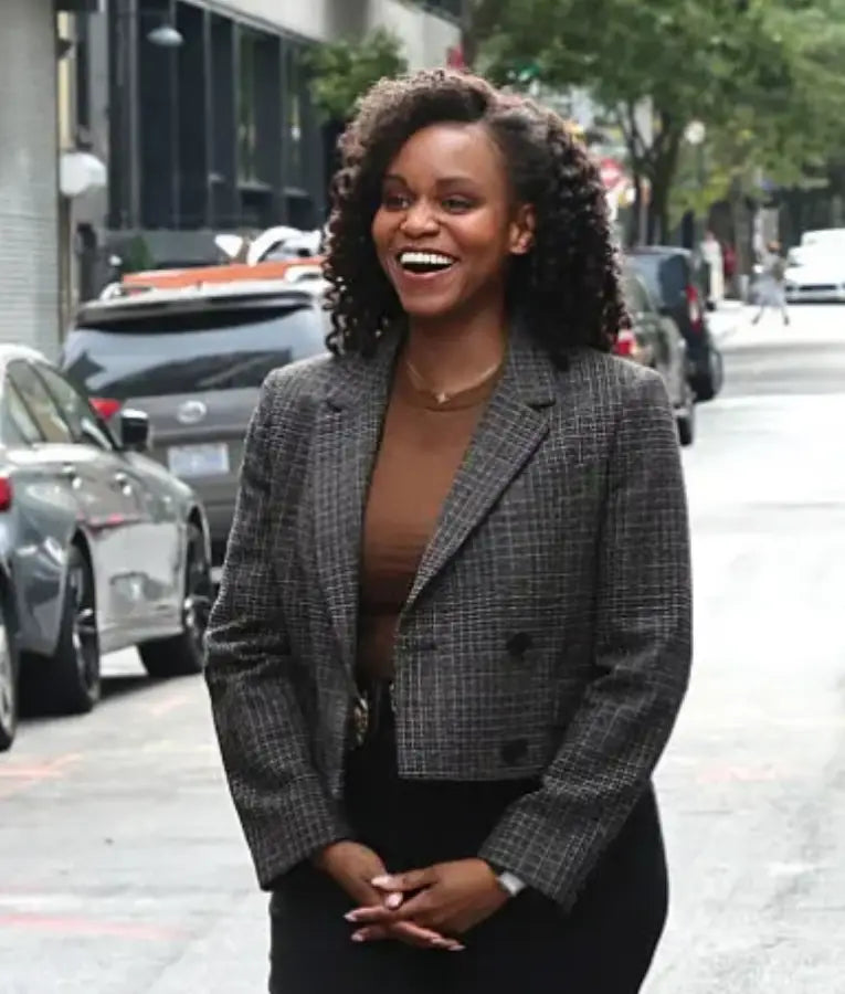 Aime Donna Kelly Law And Order SVU Cropped Jacket