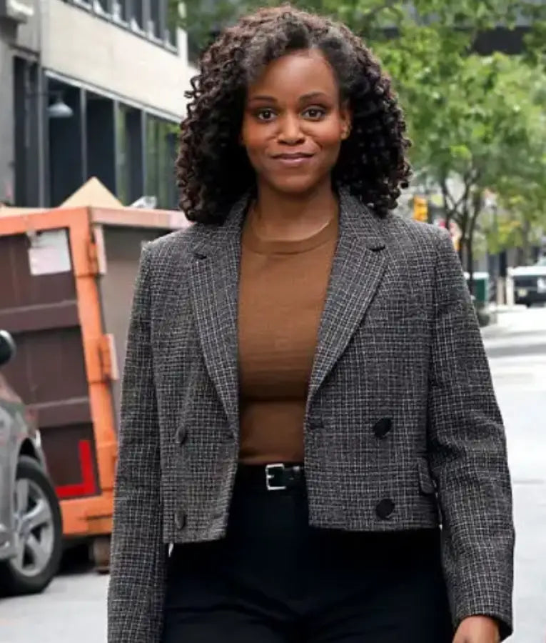 Aime Donna Kelly Law And Order SVU Cropped Jacket