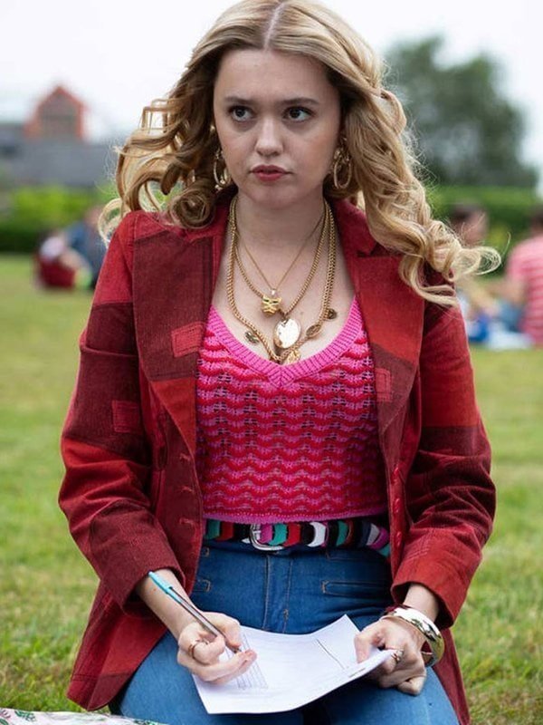 Aimee Gibbs Sex Education S02 Red Blazer Jacket