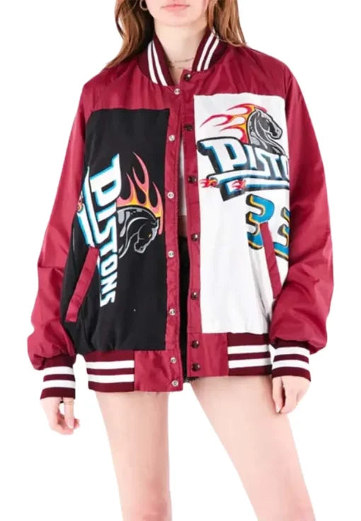 Alan Durgan Detroit Pistons Varsity Jacket