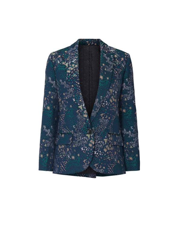 Alex Vs America S05 Blue Printed Blazer