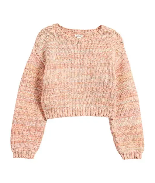 All American S07 Alexis Chikaeze Orange Space Dye Sweater