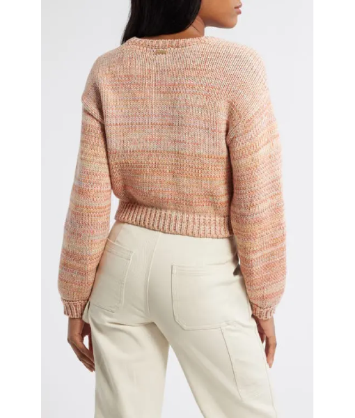 All American S07 Alexis Chikaeze Orange Space Dye Sweater