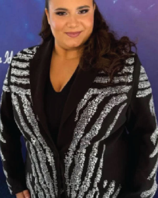 American Idol S23 Amanda Barise Embellished Blazer