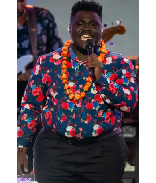 American Idol S23 Canaan James Hill Floral Shirt
