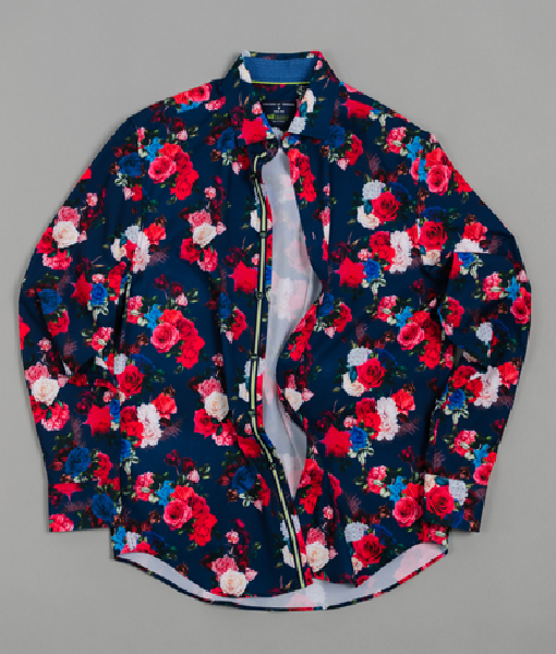 American Idol S23 Canaan James Hill Floral Shirt