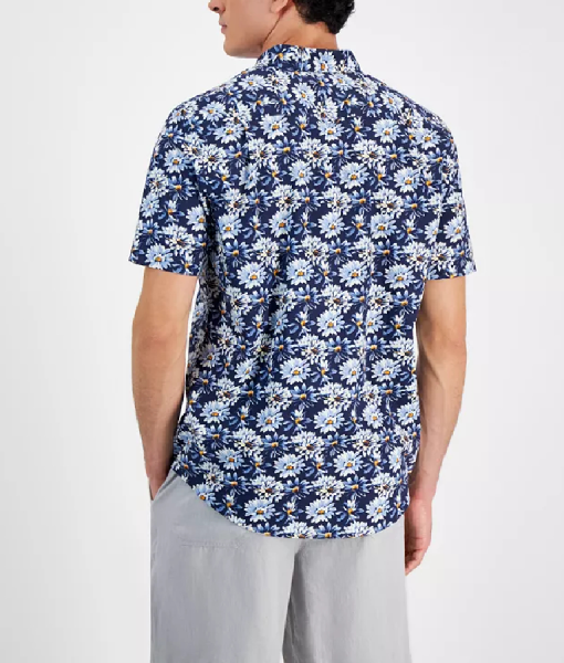 American Idol S23 Filo Blue Floral Shirt