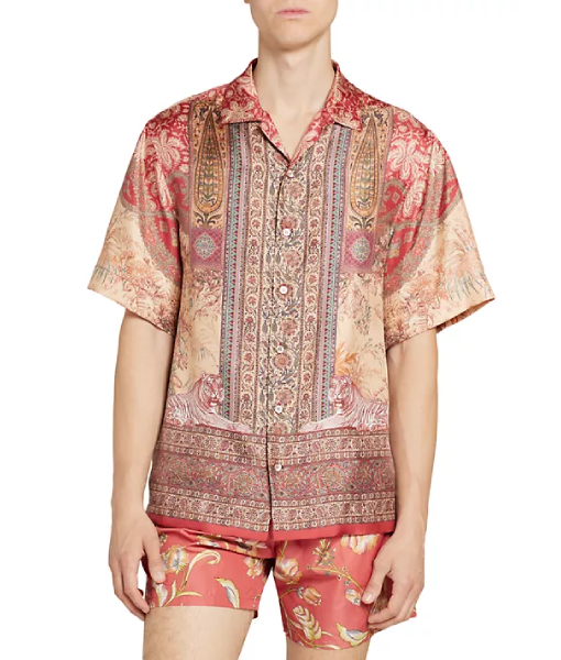 American Idol S23 Luke Bryan Red Print Shirt