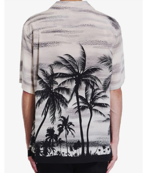 American Idol S23 Luke Bryan Black & White Hawaiian Shirt