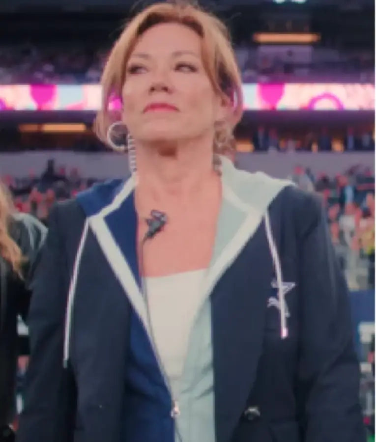 Americas Sweethearts Dallas Cowboys Cheerleaders S02 Kelli Finglass Two Tone Hooded Blazer