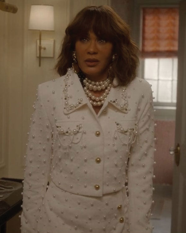 And Just Like That Nicole Ari Parker White Jacket