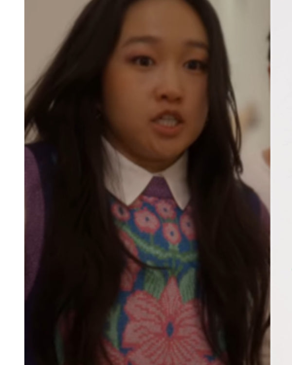 And Just Like That S03 Cathy Ang Floral Knit Top