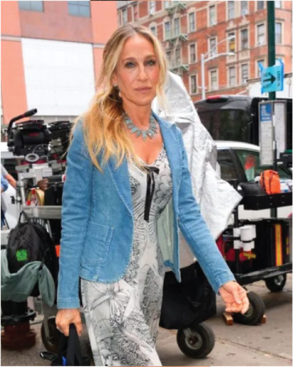 And Just Like That S03 Sarah Jessica Parker Denim Blazer