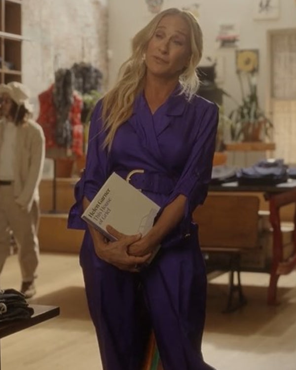 And Just Like That S03 Sarah Jessica Parker Purple Coat