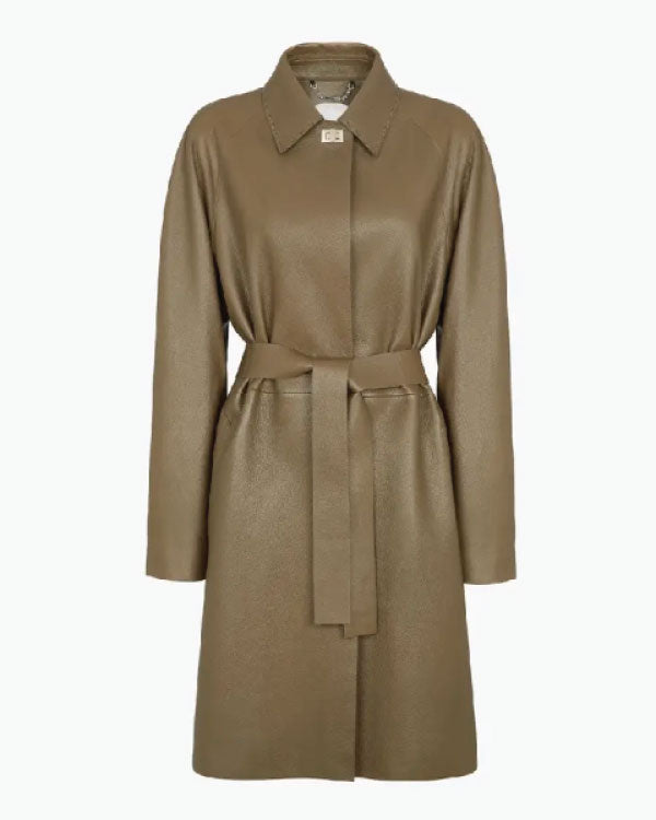 And Just Like That S03 Seema Patel Leather Coat