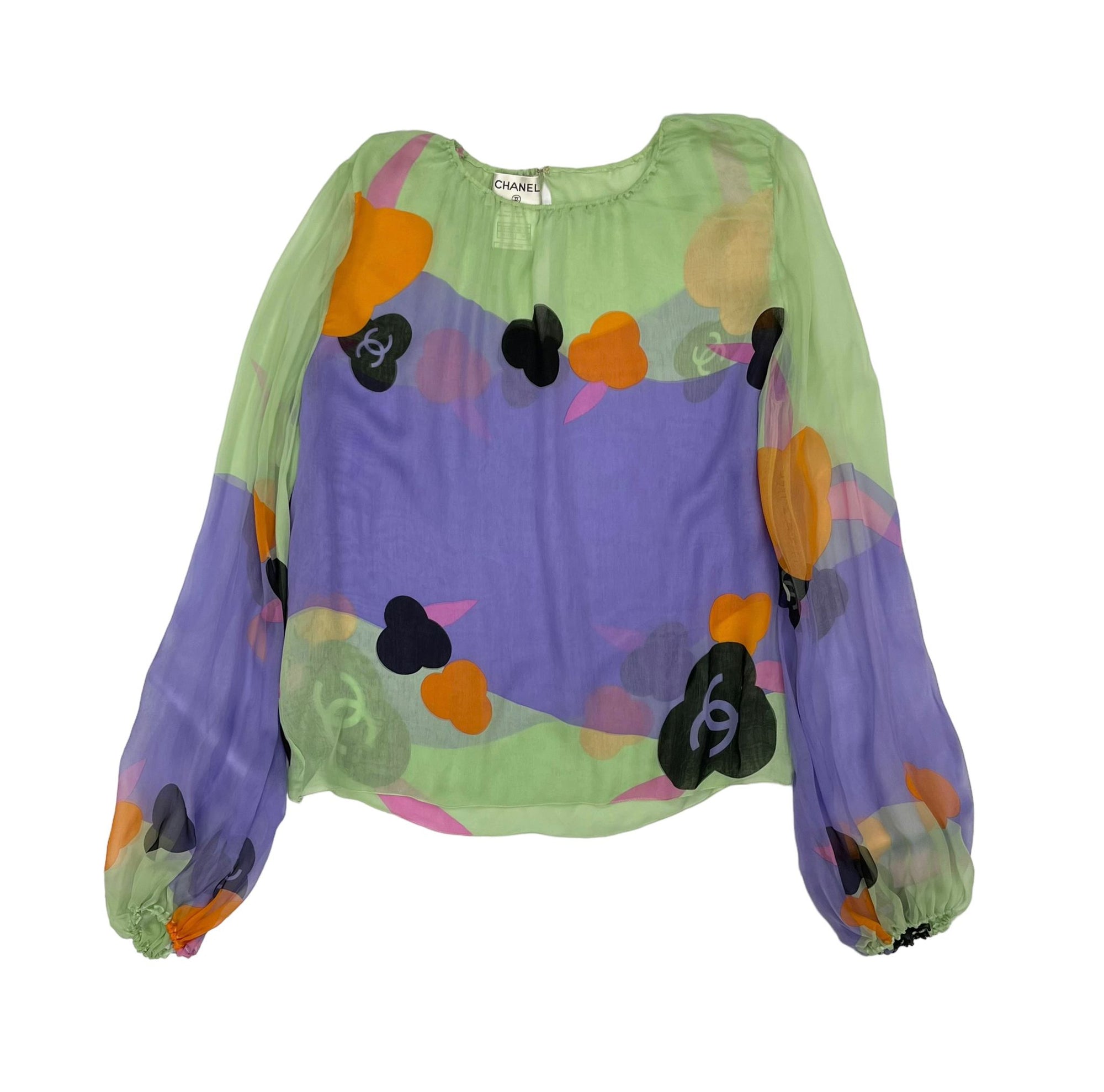 And Just Like That Carrie Floral Print Long Sleeve Shirt