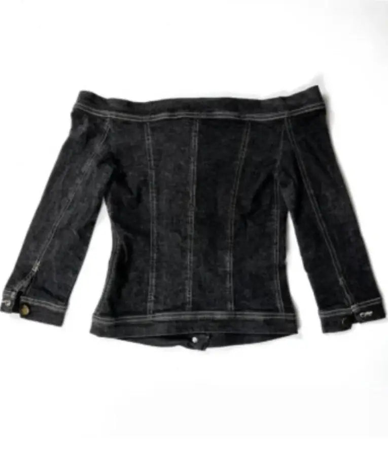 And Just Like That S03 Carrie Bradshaw Off Shoulder Denim Top