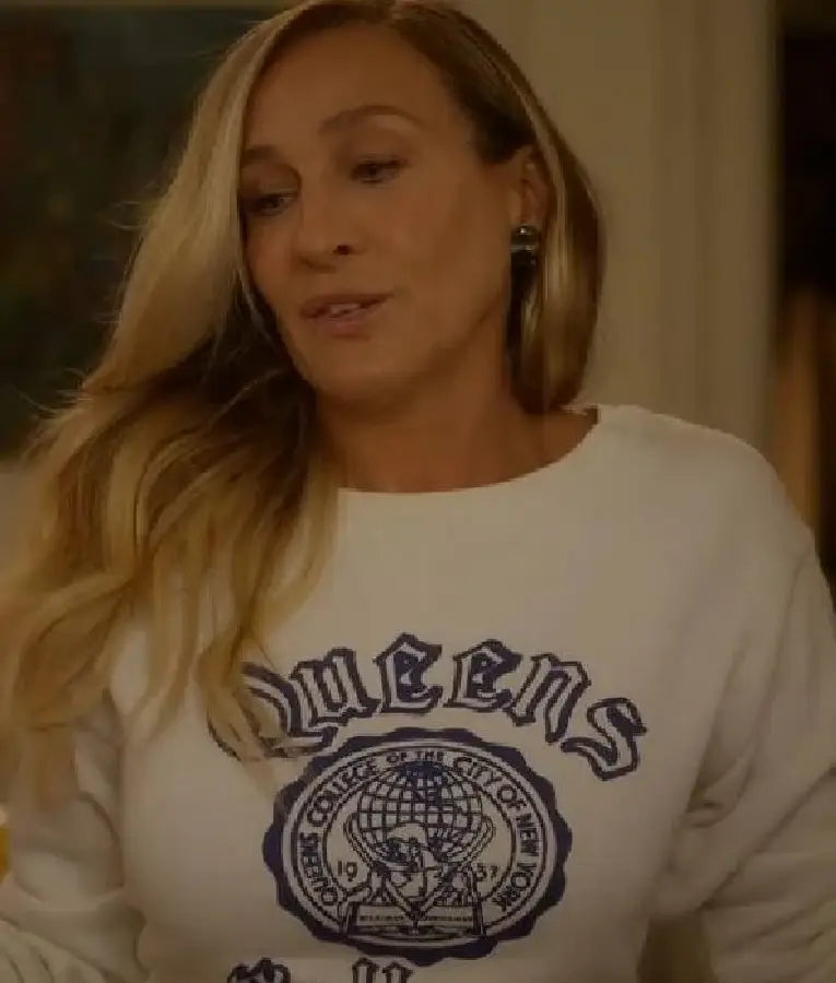 And Just Like That Sarah Jessica Parker White Sweatshirt