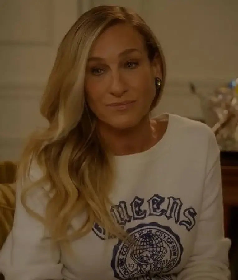 And Just Like That Sarah Jessica Parker White Sweatshirt