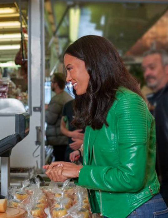 A Pinch Of Portugal 2023 Heather Hemmens Leather Jacket