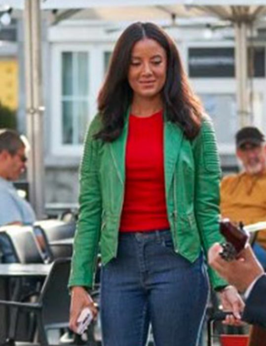 A Pinch Of Portugal 2023 Heather Hemmens Leather Jacket
