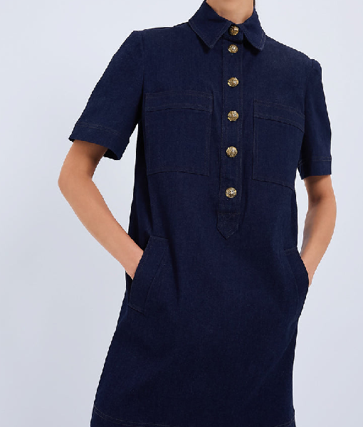 Bold and the Beautiful 2025 Annika Noelle Denim Dress