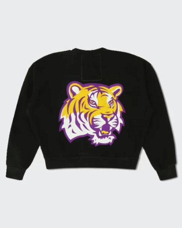 Aviator Nation x LSU Relaxed Crewneck Black Sweatshirt